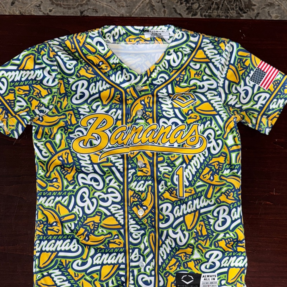 Savanna Banana jersey Vibrant color Graphic Jersey.